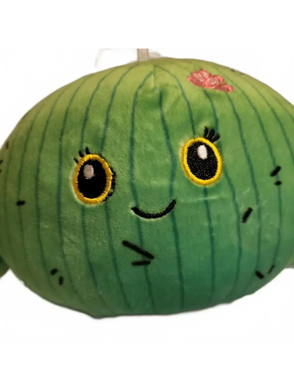 Huggzeez Soft Cuddly Plush Green Cactus Pillow with Arms and Smiling Face